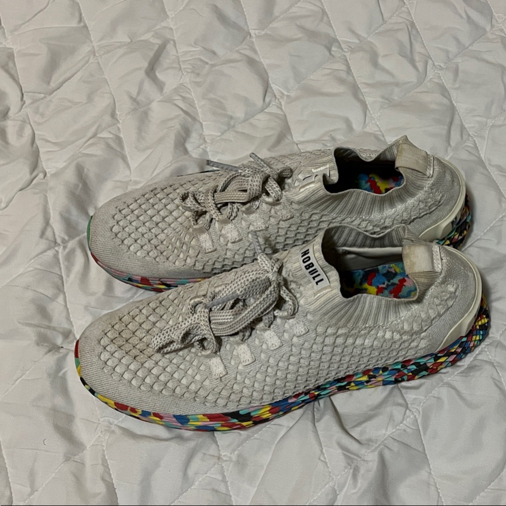 NOBULL White Mesh Runners – Multicolor men’s